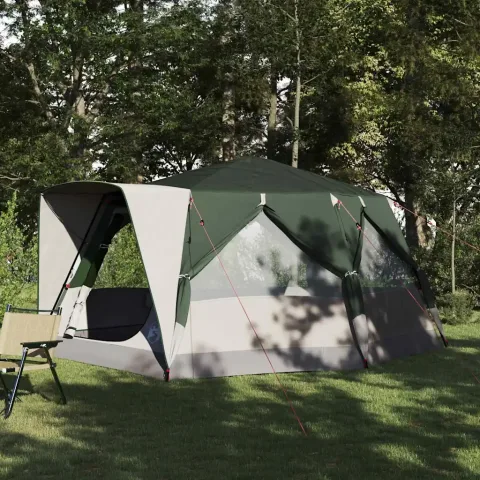 vidaXL Cort tip cabană pentru 7 persoane 7 persoană Verde