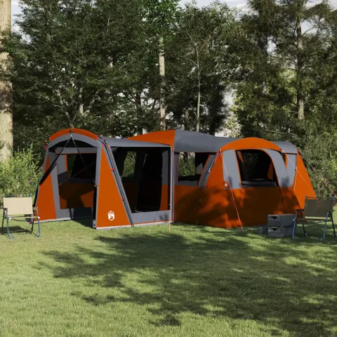 vidaXL Familia Corturilor 20-Persoana 20 persoană Gri și Portocalie