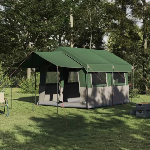 vidaXL Cort de familie pentru 4 persoane 4 persoană Verde și alb