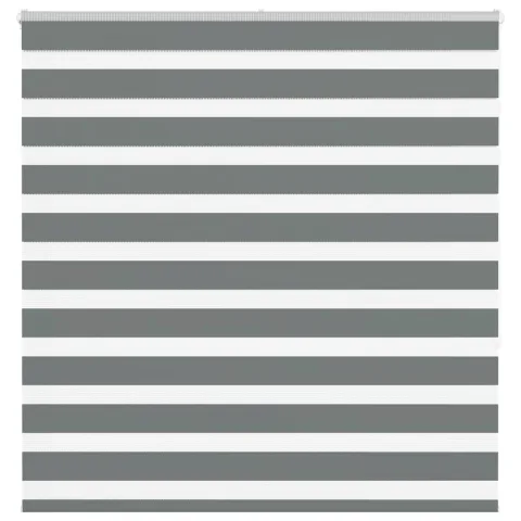 vidaXL Jaluzea tip zebra gri închis lățime țesătură 145,9 cm poliester