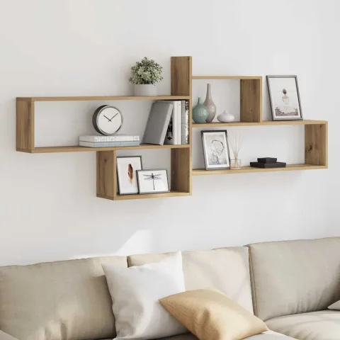 vidaXL Raft de perete stejar artizanal 167,5x18x68 cm lemn prelucrat