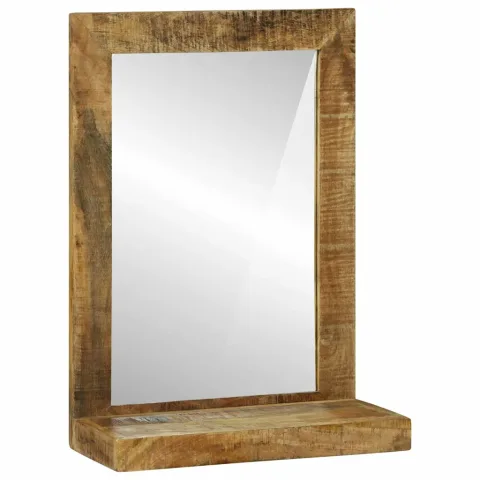 vidaXL Oglindă pentru baie Maro 50 x 22 x 70 cm Lemn de mango solid