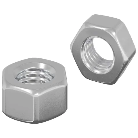 vidaXL Nuci Acorn Hexagonale 2 buc. Argintiu m8 Metal