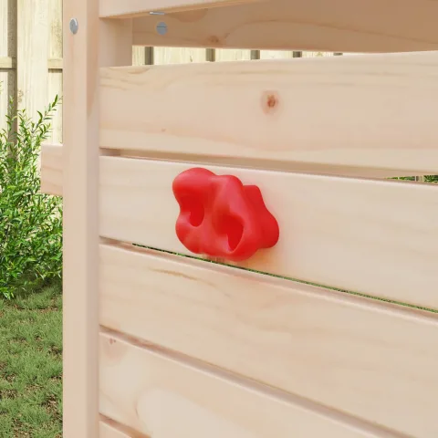 vidaXL Priză de escaladă 12 buc. Roșu 100 x 67 x 43 mm PP