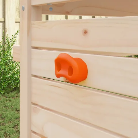 vidaXL Priză de escaladă 2 buc. Portocaliu 100 x 67 x 43 mm PP