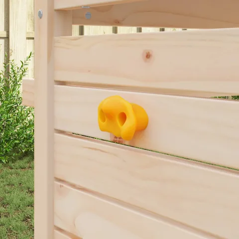 vidaXL Priză de escaladă 12 buc. Galben 100 x 67 x 43 mm PP