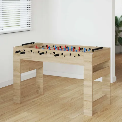 vidaXL Masă de Foosball Stejar Sonoma 125 x 60,5 x 80 cm