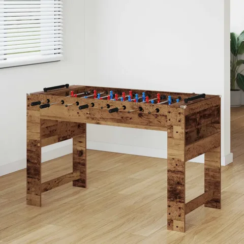 vidaXL Masă de Foosball Lemn vechi 125 x 60,5 x 80 cm Lemn prelucrat