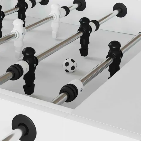 vidaXL Fotbal de Masă 12 buc. Alb 3,6 x 3,6 cm Polipropilenă