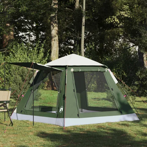 vidaXL 3 persoană Verde Polyester 185T
