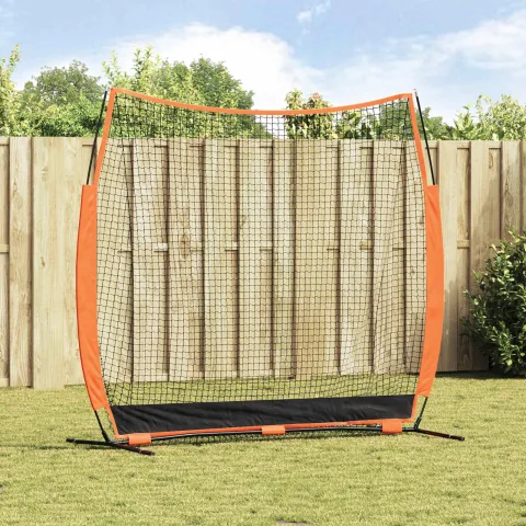vidaXL Plasă pentru antrenament de baseball Negru 250 x 106,5 x 210 cm
