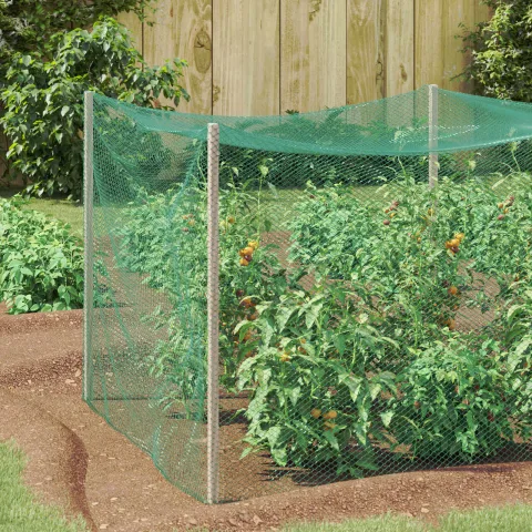 vidaXL Plasă de protecție pentru păsări Verde 2 x 25 m Polietilenă