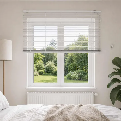 vidaXL Jaluzea venetiană Alb 160 x 130 cm 35 mm