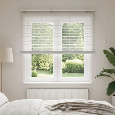 vidaXL Jaluzea venetiană Alb 130 x 160 cm 35 mm