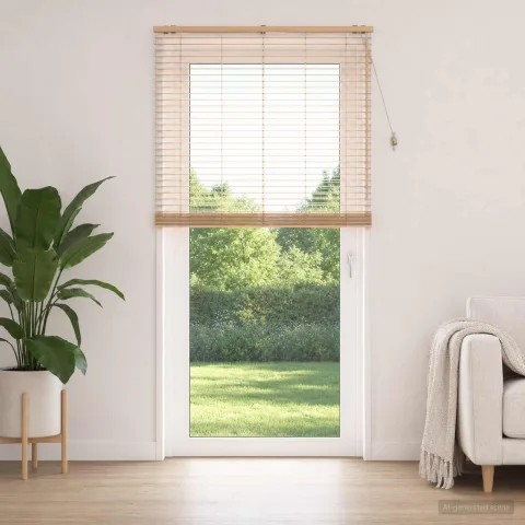 vidaXL Jaluzea venetiană Aspect Stejar 130 x 250 cm 35 mm