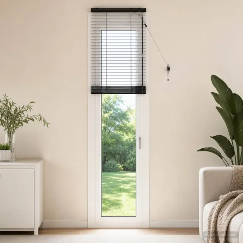 vidaXL Jaluzea venetiană Negru 50 x 250 cm 35 mm