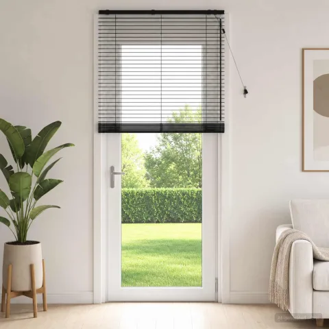 vidaXL Jaluzea venetiană Negru 110 x 250 cm 35 mm