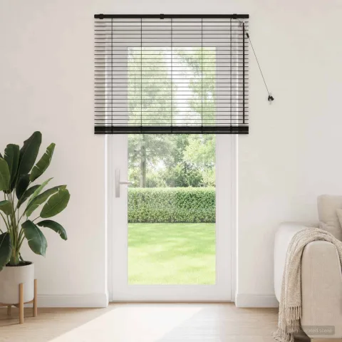vidaXL Jaluzea venetiană Negru 140 x 250 cm 35 mm