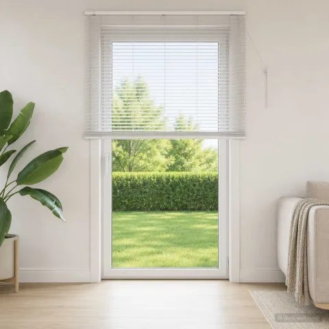 vidaXL Jaluzea venetiană Alb 155 x 250 cm 35 mm