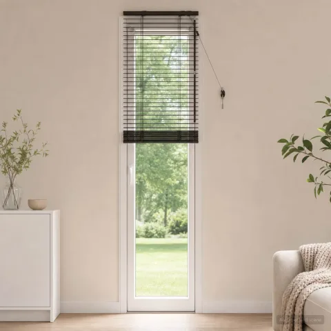 vidaXL Jaluzea venetiană Maro închis 65 x 250 cm 35 mm