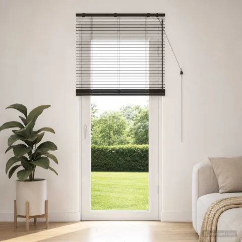 vidaXL Jaluzea venetiană Maro închis 90 x 250 cm 35 mm