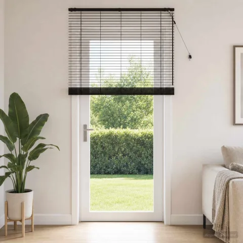 vidaXL Jaluzea venetiană Maro închis 140 x 250 cm 35 mm