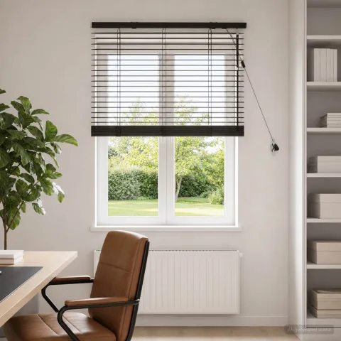 vidaXL Jaluzea venetiană Maro închis 95 x 130 cm 35 mm