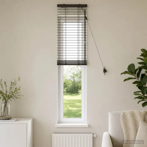 vidaXL Jaluzea venetiană Maro închis 50 x 160 cm 35 mm