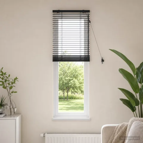 vidaXL Jaluzea venetiană Maro închis 65 x 160 cm 35 mm