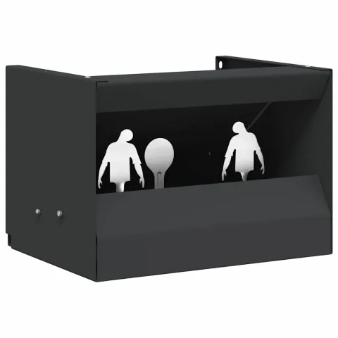 vidaXL Cutie pentru capcane de bile Negru 29 x 22 x 20 cm Oțel