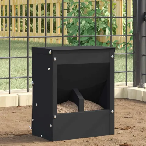 vidaXL Urmărire pentru iepuri Negru 20 x 12,5 x 25 cm 3 kg
