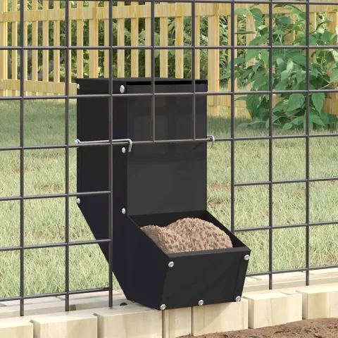 vidaXL Urmărire pentru iepuri Negru 12,5 x 26 x 28,5 cm 1 kg