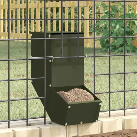 vidaXL Urmărire pentru iepuri Verde măsliniu 12,5 x 26 x 28,5 cm 1 kg