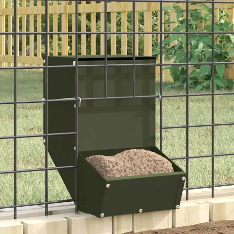 vidaXL Urmărire pentru iepuri Verde măsliniu 17,5 x 26 x 28,5 cm