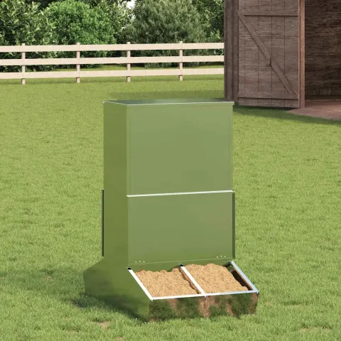 vidaXL Feeder pentru porci Argintiu 82 x 51 x 91,5 cm 20 kg