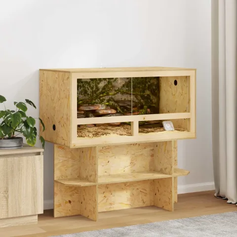 vidaXL Bază pentru terariu Maro 100 x 50 x 50 cm OSB