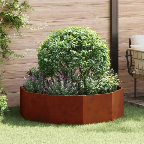 vidaXL Jardinieră Ruginit 120 x 120 x 35 cm