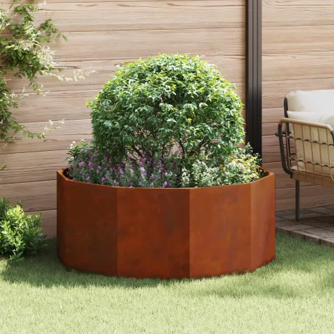 vidaXL Jardinieră Ruginit 120 x 120 x 50 cm