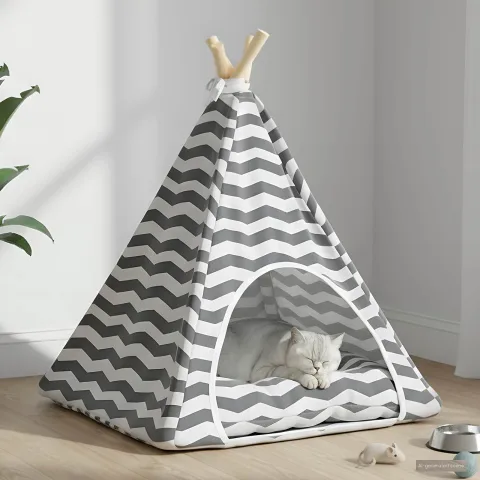 vidaXL Încape pentru animale de companie cu pernă 50 x 50 x 60 cm