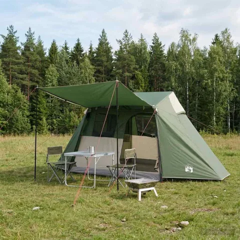 vidaXL Cort tunel Verde 475 x 220 x 192 cm