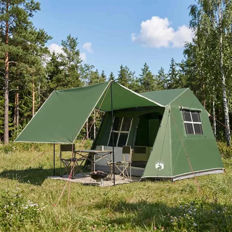vidaXL Cort tunel 275 x 240 x 200 cm Verde
