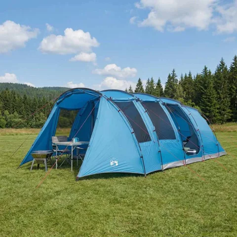 vidaXL Cort tunel 675 x 392 x 210 cm albastru