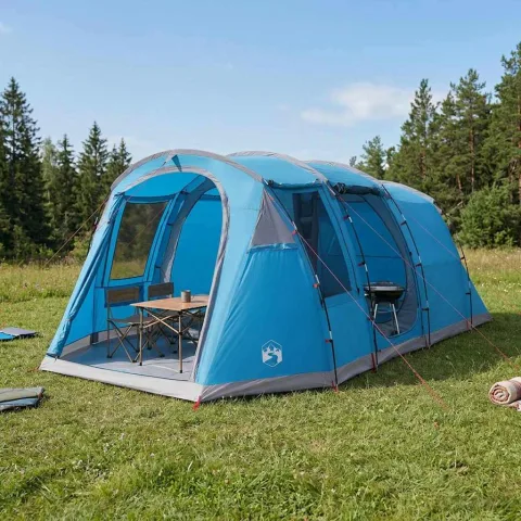 vidaXL Cort tunel 505 x 330 x 204 cm albastru