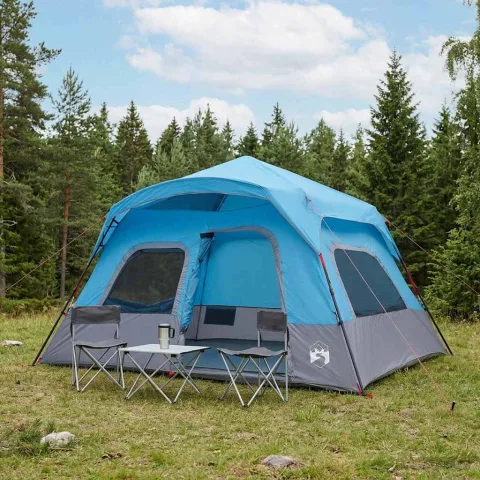 vidaXL Cort Instant albastru 340 x 280 x 190 cm