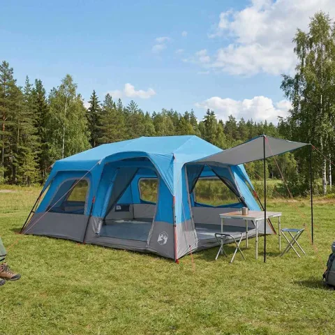 vidaXL Cort Instant 10 persoană albastru
