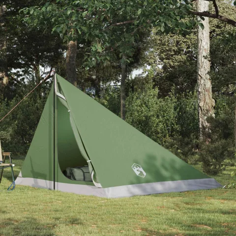vidaXL Cort de backpacking 4 persoană Verde