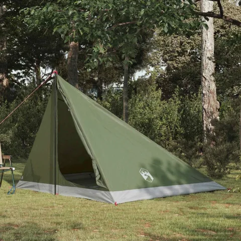 vidaXL Cort de backpacking 4 persoană Verde măsliniu
