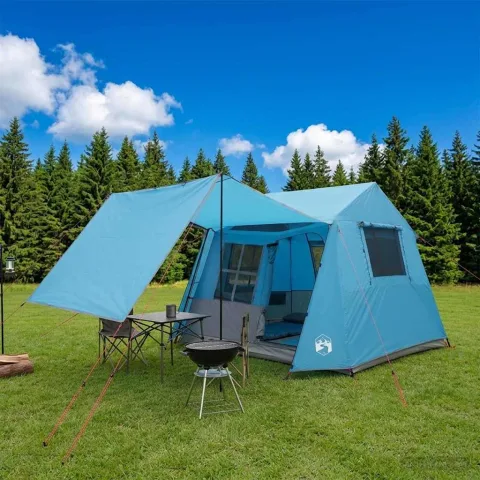 vidaXL Cort tunel 275 x 240 x 200 cm albastru
