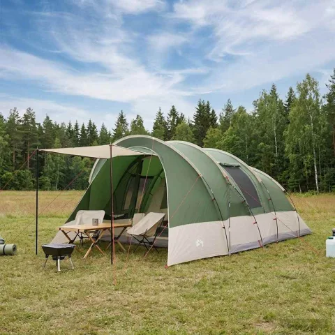 vidaXL Cort tunel 560 x 395 x 212 cm Verde