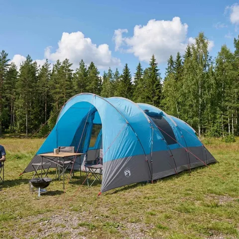 vidaXL Cort tunel 560 x 395 x 212 cm albastru